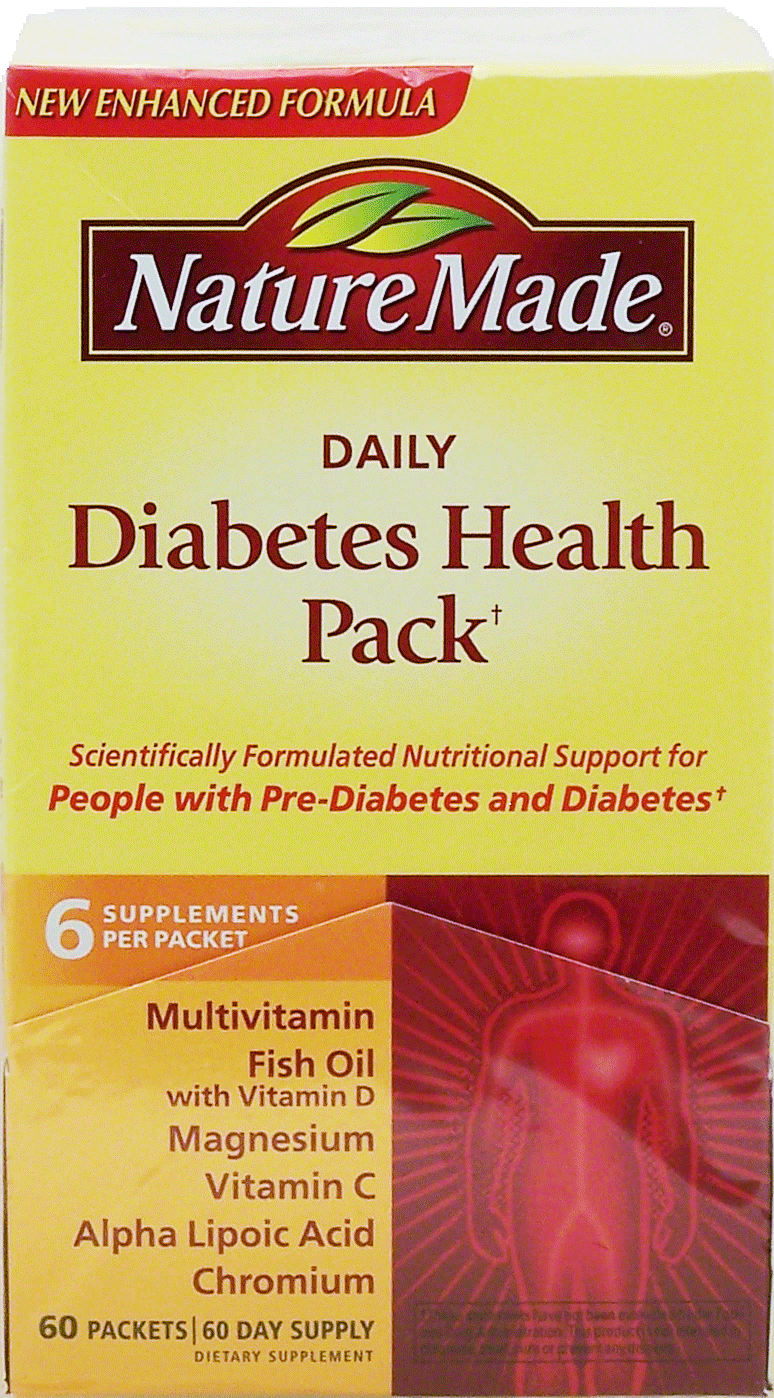 Nature Made Daily Diabetes Health Pack, 6 supplements per packet Full-Size Picture